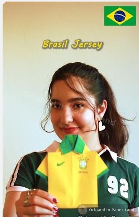 Paper Brazil jersey