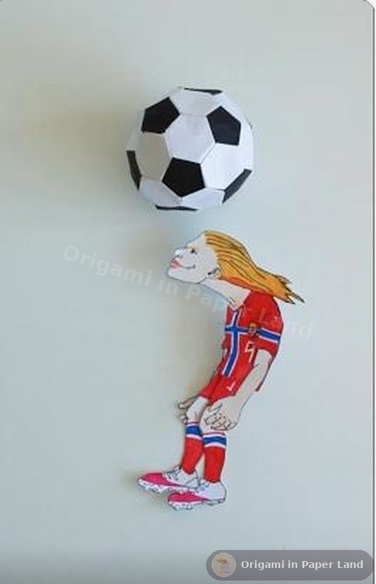 Football player paper doll that moves